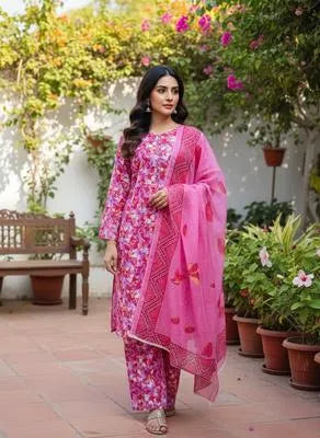 Eid Collection 3 Pcs Women's Stitched Cotton Lawn Printed Suit