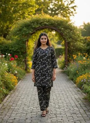 Eid Collection 2 Pcs Women's Stitched Cotton Lawn Printed Suit