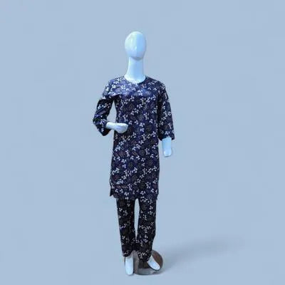 Eid Collection 2 Pcs Women's Stitched Cotton Lawn Printed Suit