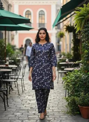 Eid Collection 2 Pcs Women's Stitched Cotton Lawn Printed Suit