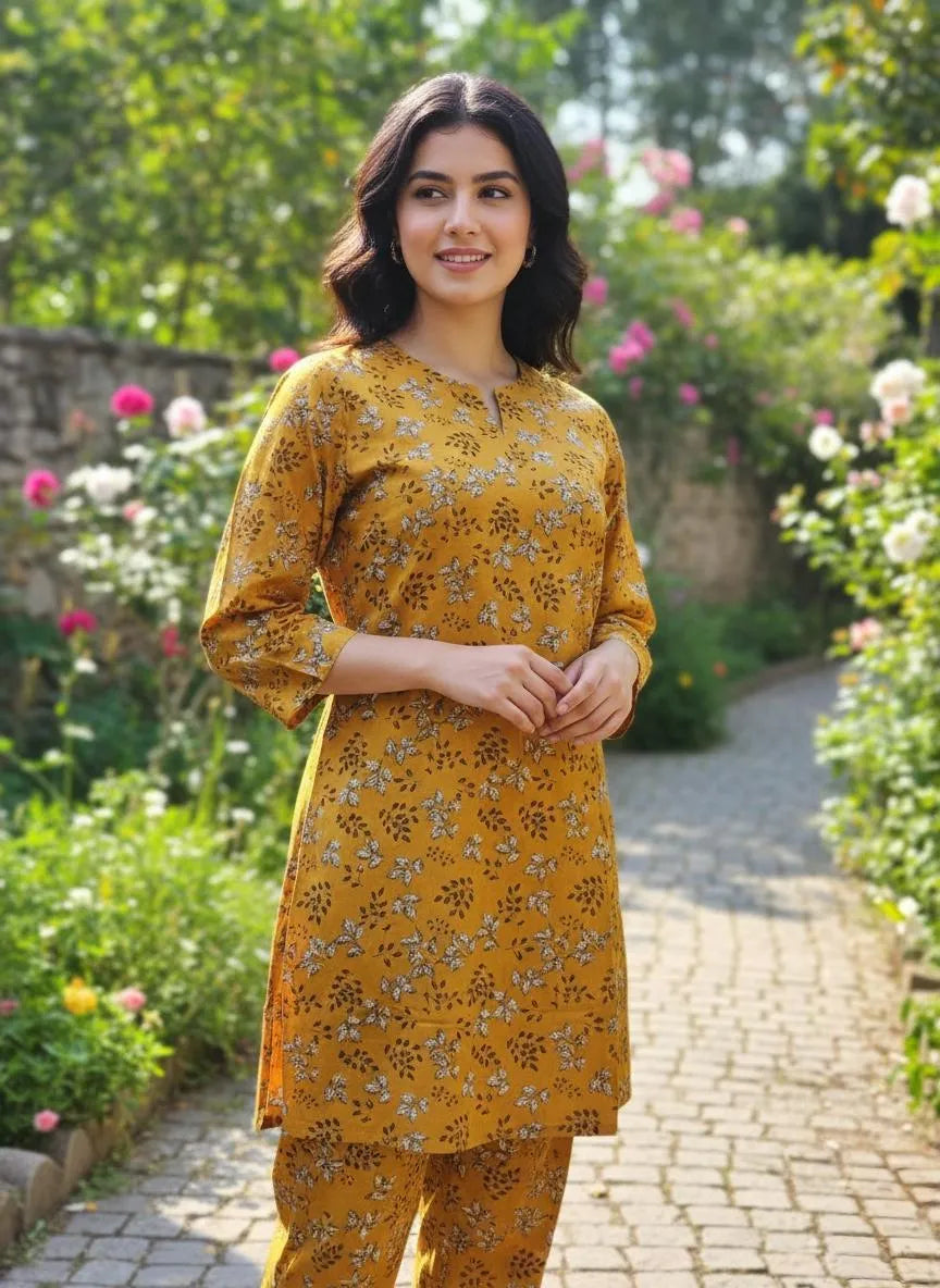 Eid Collection 2 Pcs Women's Stitched Cotton Lawn Printed Suit