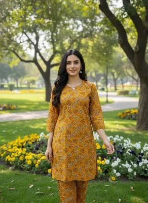 Eid Collection 2 Pcs Women's Stitched Cotton Lawn Printed Suit