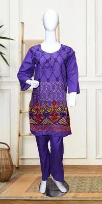 Eid Collection 2 Pcs Women's Stitched Cotton Lawn Printed Suit