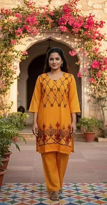 Eid Collection 2 Pcs Women's Stitched Cotton Lawn Printed Suit