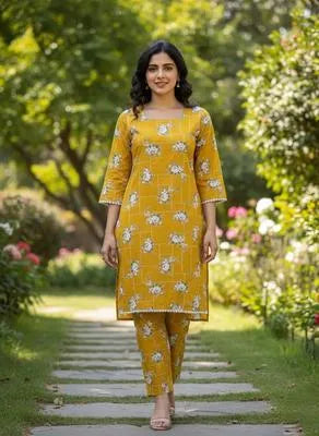 Eid Collection 2 Pcs Women's Stitched Cotton Lawn Printed Suit