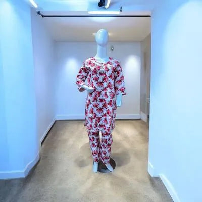 Eid Collection 2 Pcs Women's Stitched Cotton Lawn Printed Suit