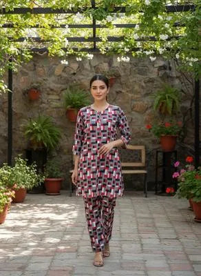 Eid Collection 2 Pcs Women's Stitched Cotton Lawn Printed Suit