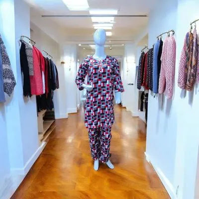 Eid Collection 2 Pcs Women's Stitched Cotton Lawn Printed Suit