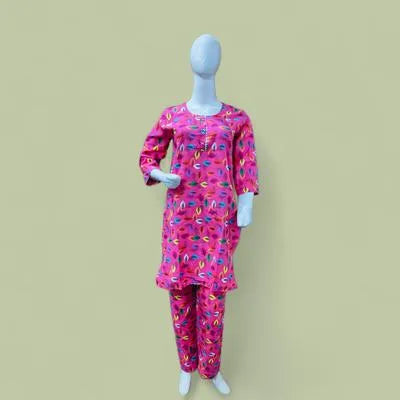 Eid Collection 2 Pcs Women's Stitched Cotton Lawn Printed Suit