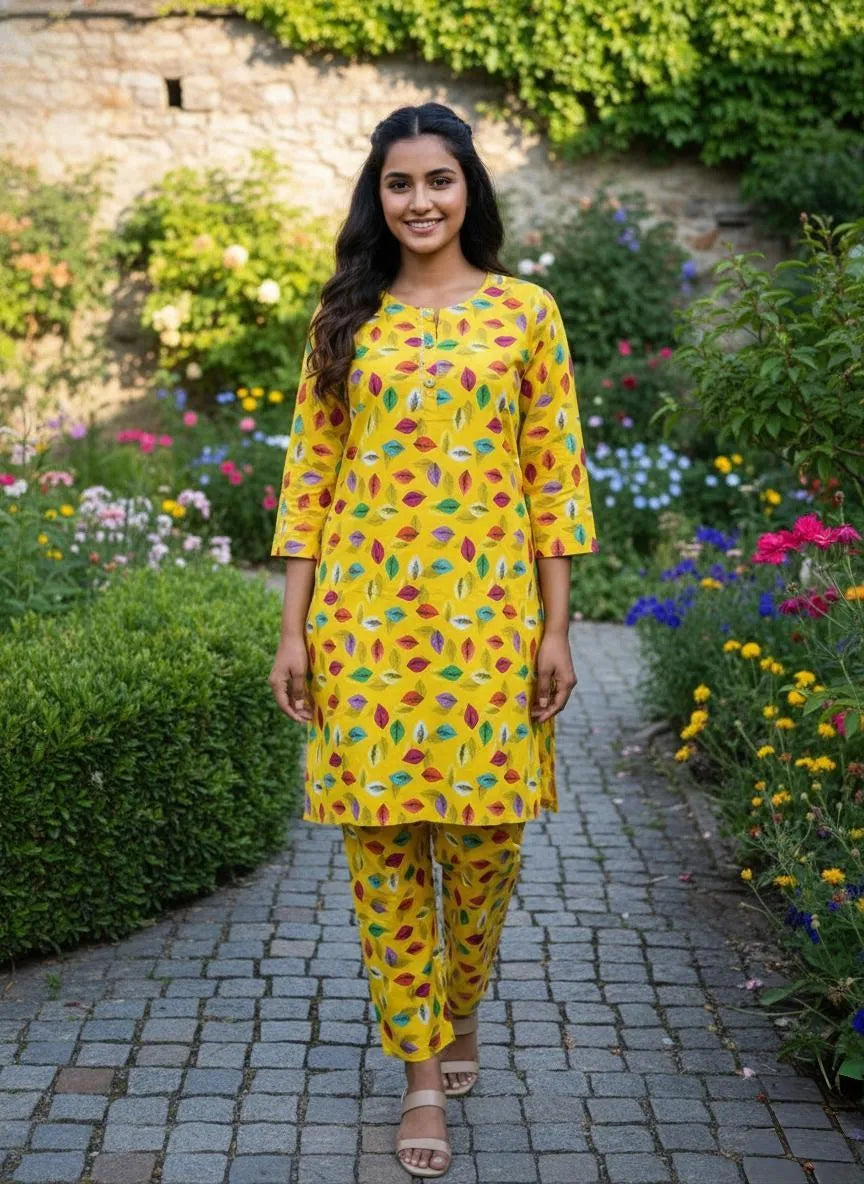 Eid Collection 2 Pcs Women's Stitched Cotton Lawn Printed Suit