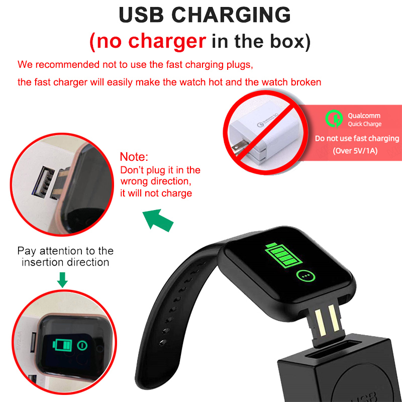 D20 Ultra Smart Watch Heart Rate Blood Pressure Oxygen Reloj Intelligent Smart Bracelet(random color)