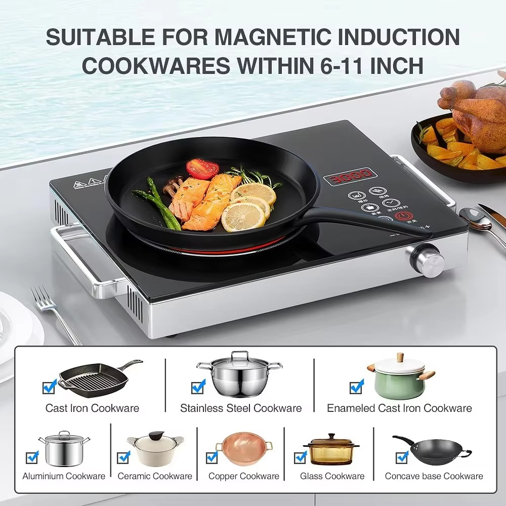 RAF 3500W Electric Infrared Stove – High-Power Hot Plate Cooker | Portable Electric Chula for Fast, Even Heating | Energy-Efficient Countertop Burner for Home, Kitchen, and Outdoor Use