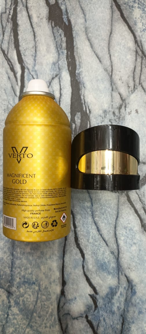 Luxury Long-Lasting Body Perfume – 250ml Original Fragrance for Men & Women (Without Box) - Magnificent Gold