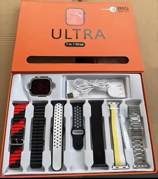 Y20 Ultra Sports Version Smart Watch | Smart Watch For Boys | Smart Watch For Men - Digital Watch | 7 + 1 Strap Smart Watch - Random Color