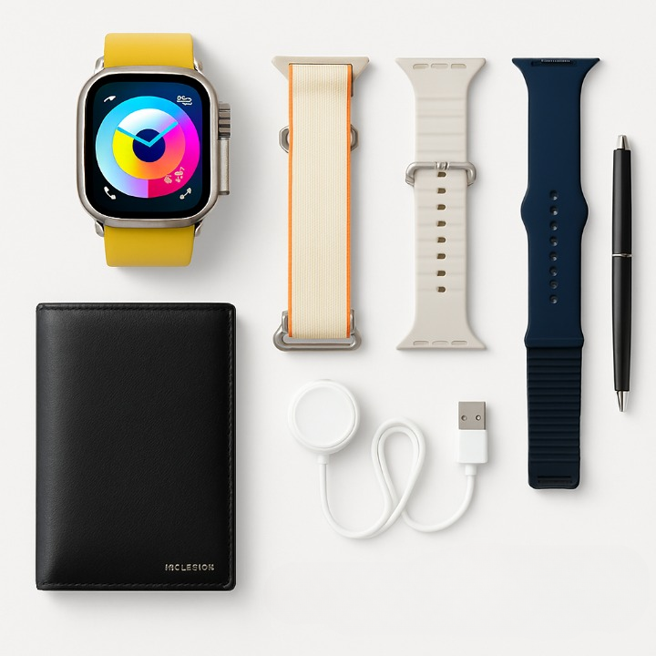 New Model S200 Smart Watch – Full Display with Original Strap, Wallet Feature & Protective Cover