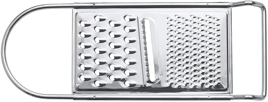 Stainless Steel Flat Grater with Sharp Teeth – Multi-Purpose Kitchen Peeler & Slicer for Fruits, Vegetables, Cheese, Citrus Zesting, Food Prep, Durable & Easy to Clean Tool