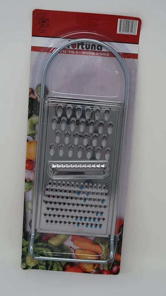 Stainless Steel Flat Grater with Sharp Teeth – Multi-Purpose Kitchen Peeler & Slicer for Fruits, Vegetables, Cheese, Citrus Zesting, Food Prep, Durable & Easy to Clean Tool