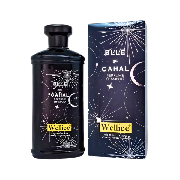 Wellice Blue De Cahal Perfume Shampoo – Long-Lasting Fragrance, Deep Clean & Silky Smooth Hair Care