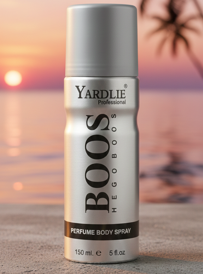 Yardlie Professional BOSS HEGOBOOS Perfume Body Spray (150ml): The Bold, Masculine Deodorant for Professional Men