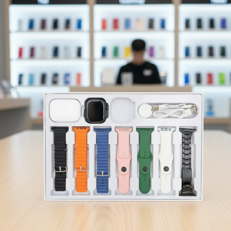 I20 Ultra Max Suit 10 In 1 Smart Watch With Airpods Comfortable Wear Stylish Design For Daily Use And Fashion Needs