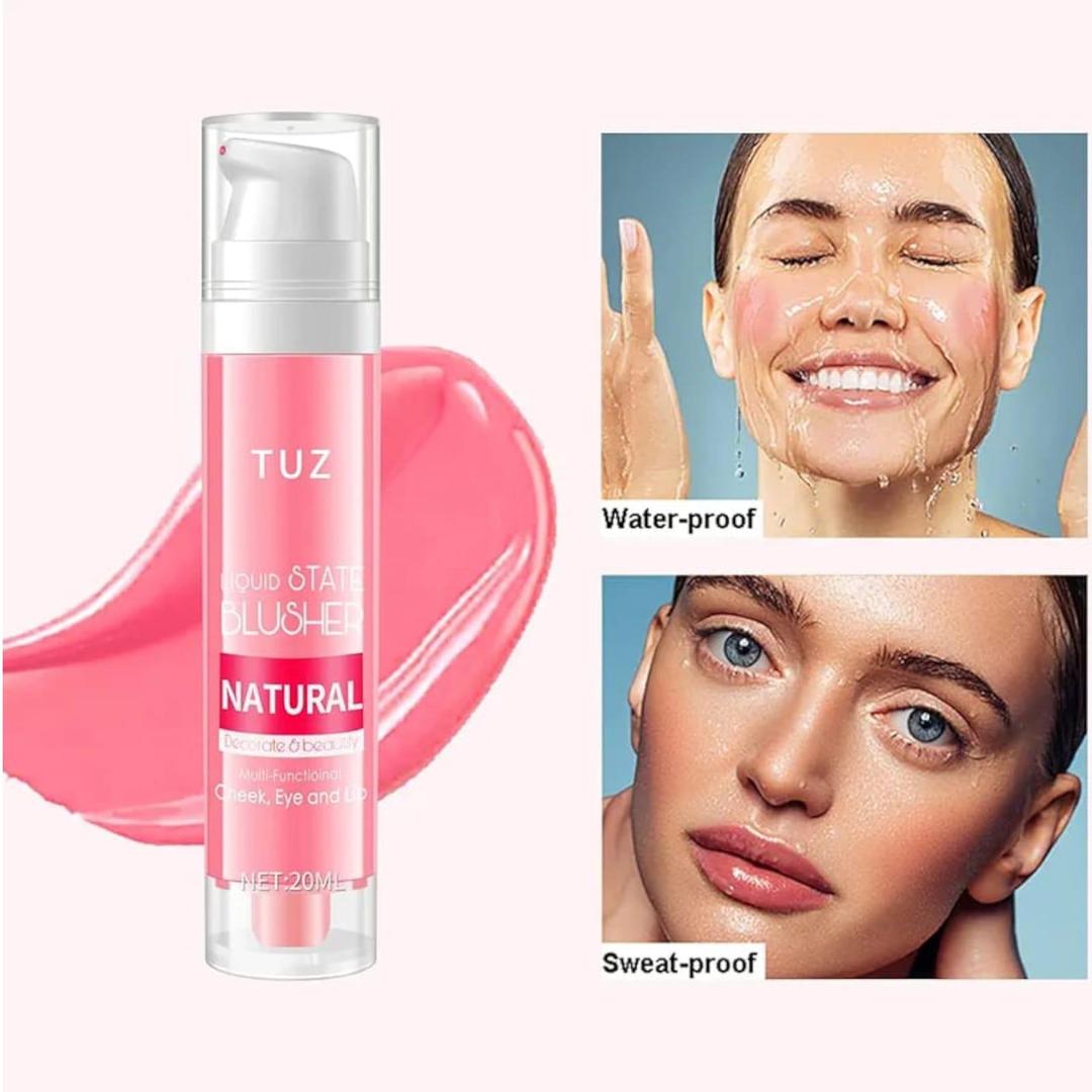 Tuz Long Lasting Liquid Blush Flawless Coverage Natural Tint Easy Blend Smooth Application - Shade 1