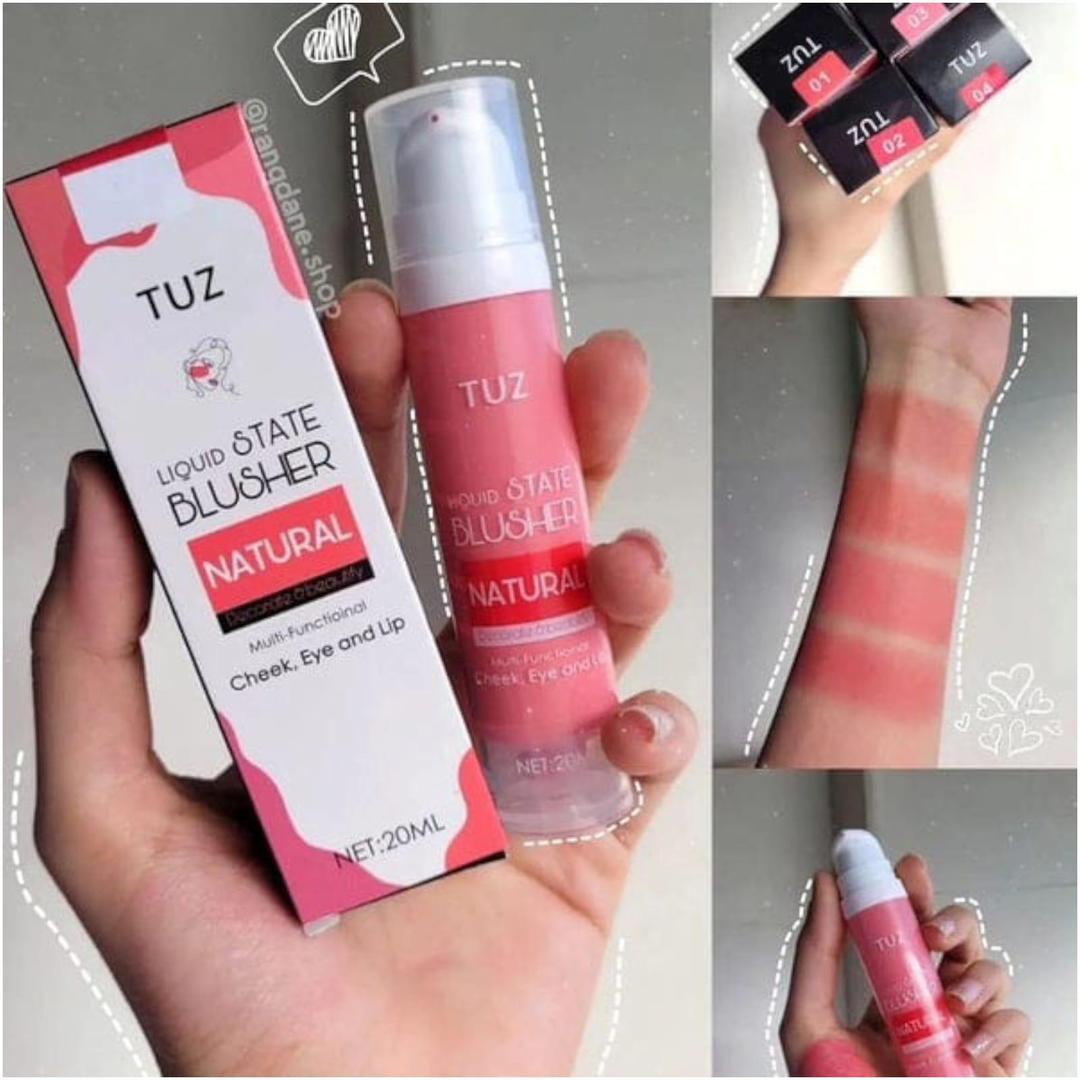 Tuz Long Lasting Liquid Blush Flawless Coverage Natural Tint Easy Blend Smooth Application - Shade 1