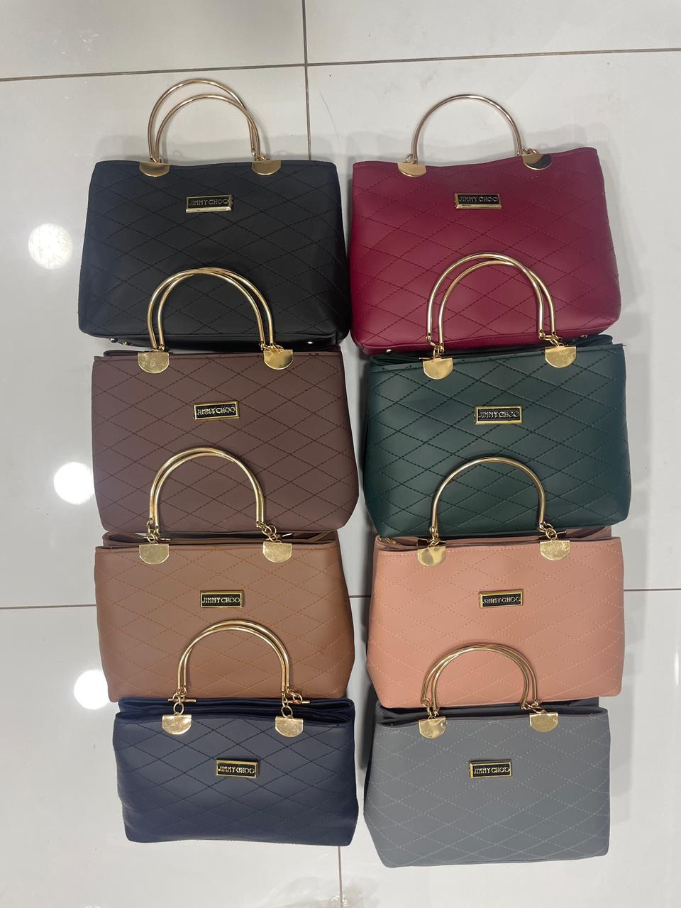 Premium Quilted Faux Leather Handbags with Golden Metal Handles - Elegant Shoulder Tote Collection (Mustard)