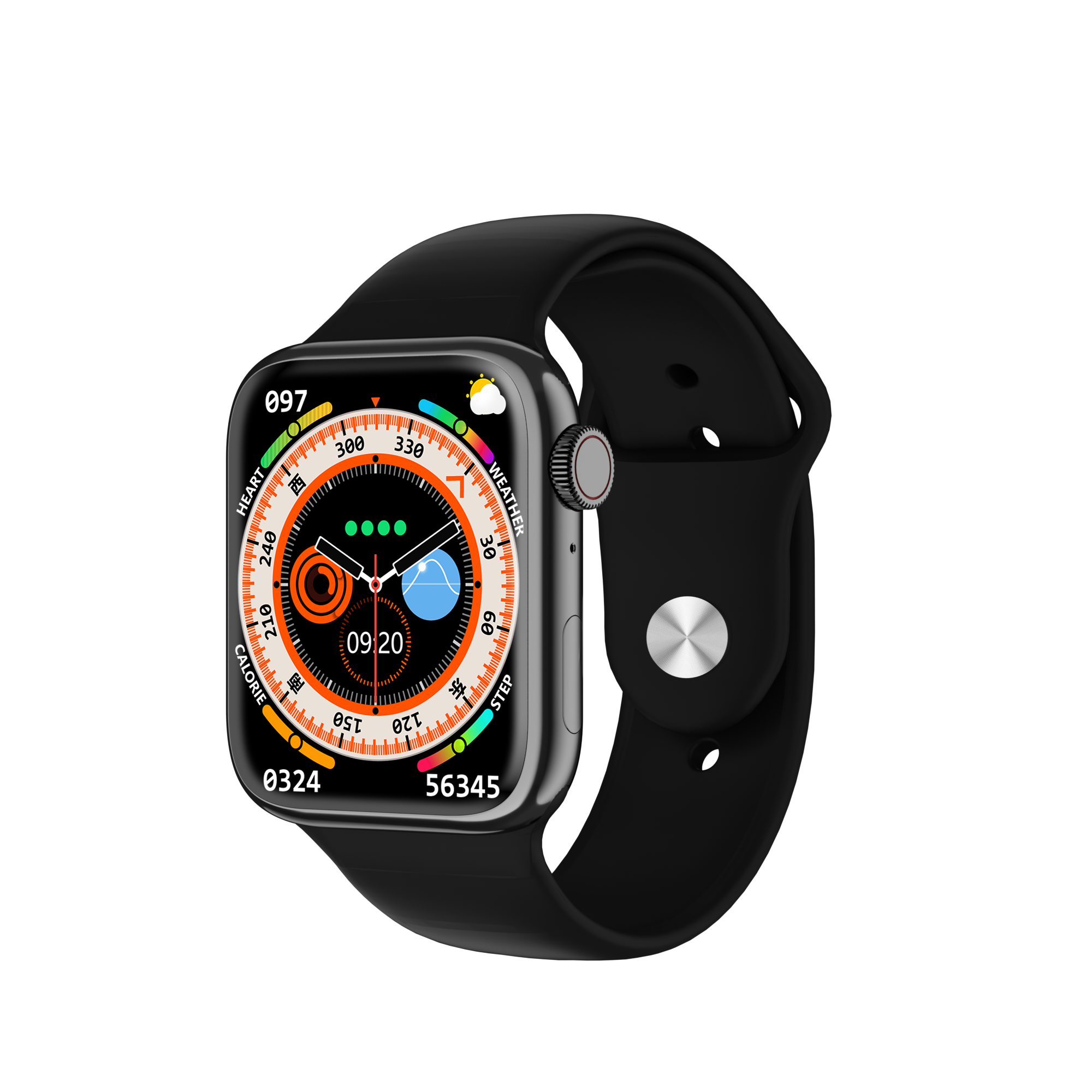 HOTTU Smart Watch Hot 8 Pro ⌚ | 2.02" HD IPS LED Display | Water Resistant | Heart Rate & Music Control | Android Compatible