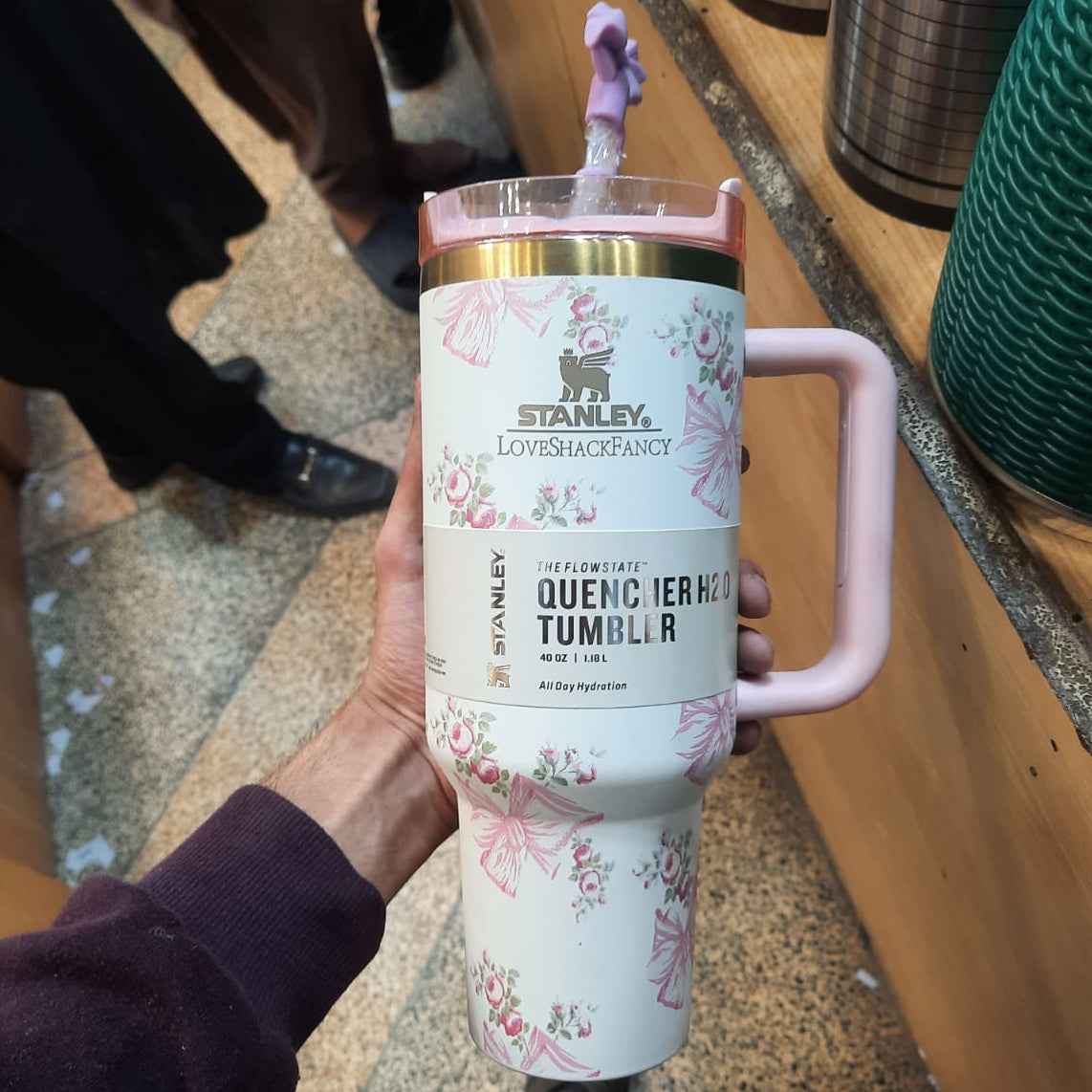 Stanley Pastel Edition Tumbler | Elegant Floral Design | Large Capacity