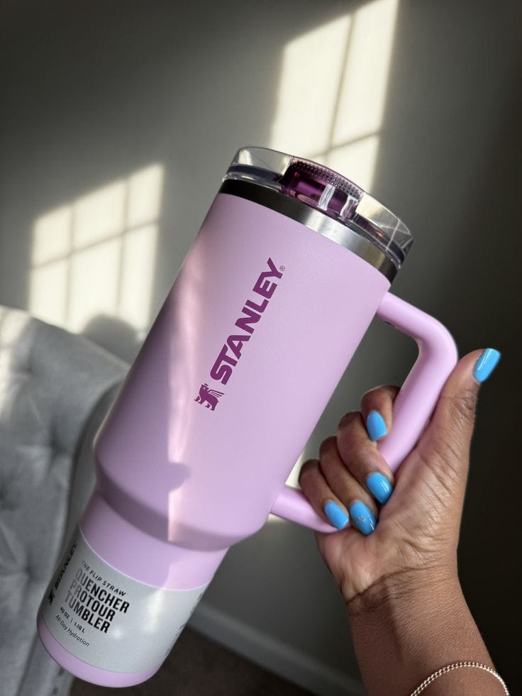 Stanley Flip Straw Tumbler 40oz (1200ML) Insulated Stainless Steel With Handle Durable Design For Daily Hydration And Travel