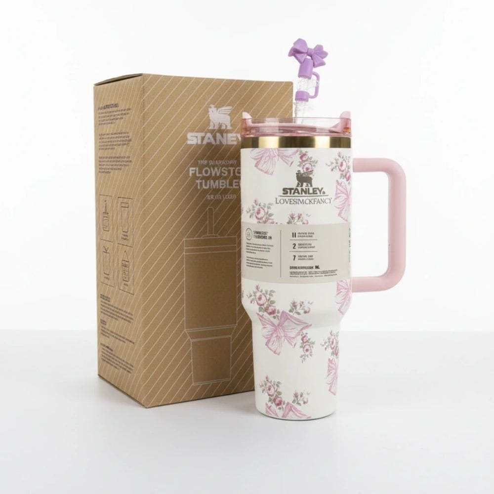 Stanley Pastel Edition Tumbler | Elegant Floral Design | Large Capacity