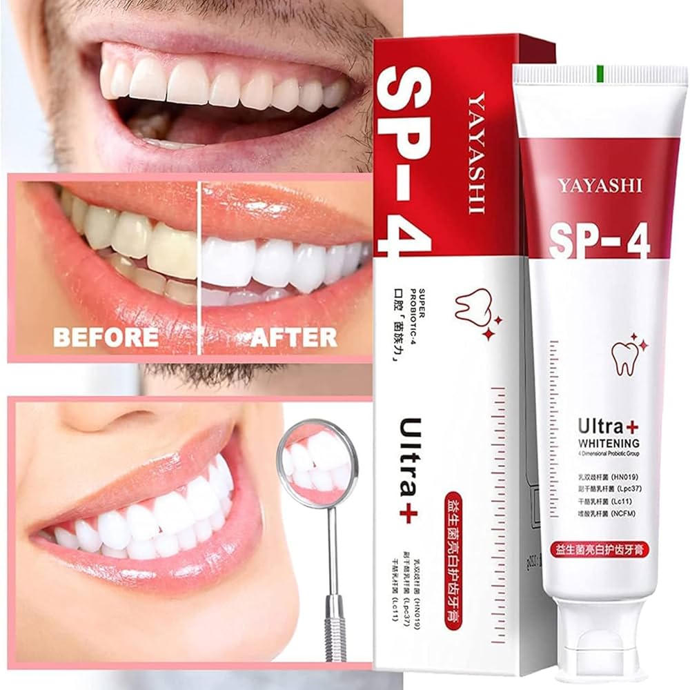 Yayashi Sp-4 Ultra Whitening Toothpaste Probiotic Stain Remover / Stain Removing Toothpaste, Protects Gums Freshens Breath, for Everyone (Orignal) Made In China
