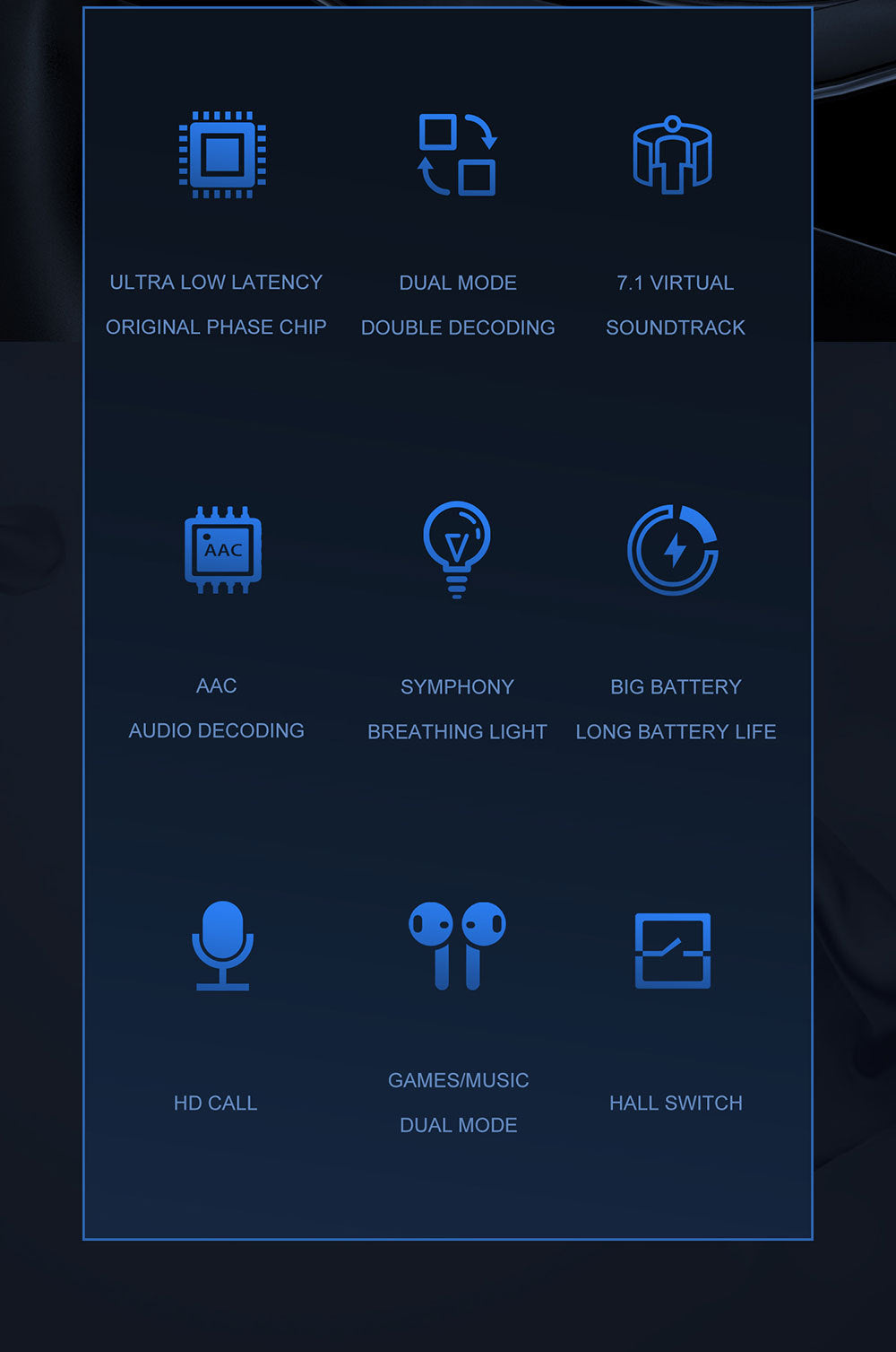 Professional Lenovo Hq08 Tws Gaming Earbuds Low Latency Hifi Sound 100 Percent Original