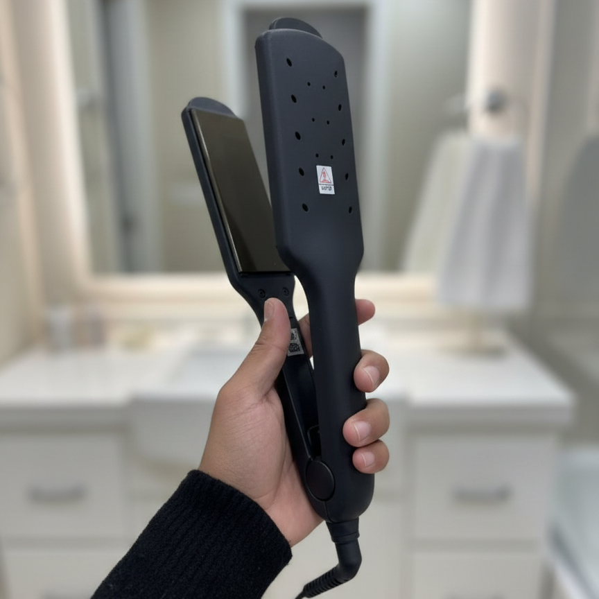 Visage Hair Straightener | Ceramic/Tourmaline Plates | Adjustable Heat | 220–240V | Anti-Frizz & Shine