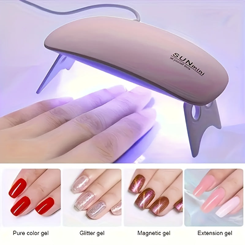 UV Led Lamp For Nails 6W Nail Lamp Light With Timer Mini Premium Quality Smooth Finish Durable Stylish And Compact Design