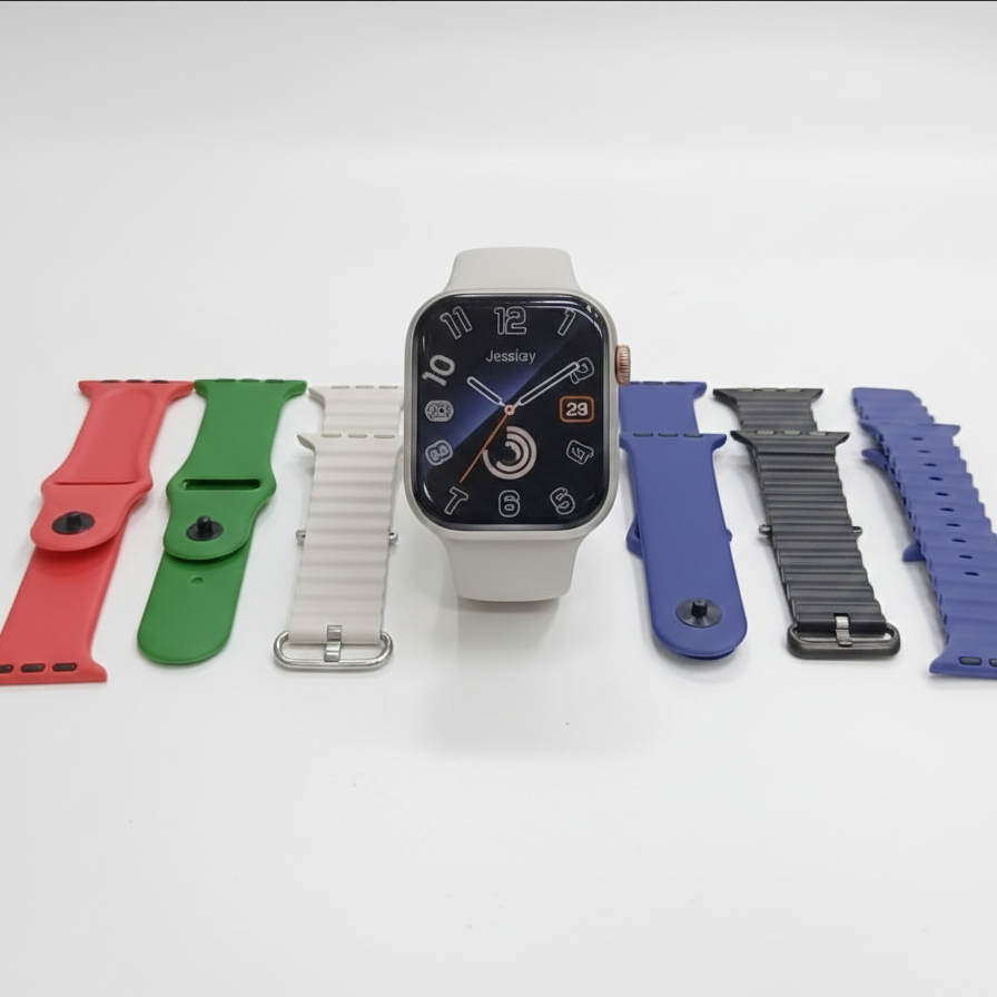 CROWN XT20 Series II Smart Watch 7+1 Combo – 2.01” Big Display with 7 Interchangeable Straps & Bluetooth Calling