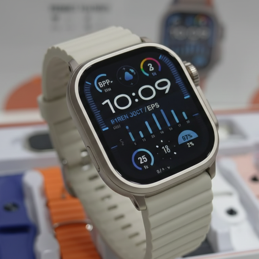 CROWN AZ 900 Ultra 2 Smart Watch – 7-in-1 Strap Combo | Big 2.01” Display | Bluetooth Calling | Fitness Tracker