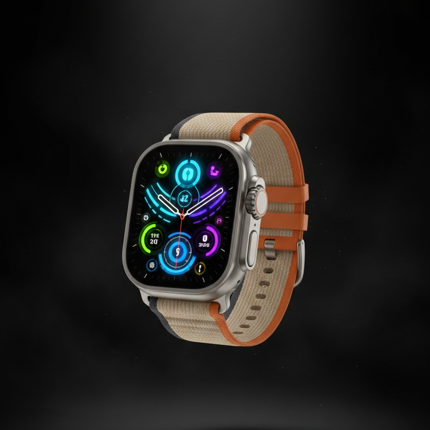 Crown H50 Ultra 2 Smart Watch with Bluetooth Calling, HD Display, Health Monitoring & Multiple Sports Modes – Stylish Ultra Design Smartwatch for Men & Women