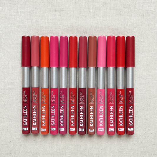 Kathleen High Pigmented Lip Pencil – Smooth Creamy Texture | Multicolor Shades | Pack of 6