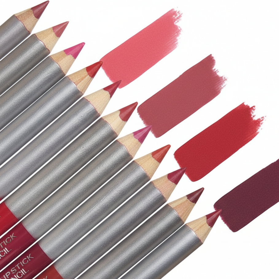 Kathleen High Pigmented Lip Pencil – Smooth Creamy Texture | Multicolor Shades | Pack of 6