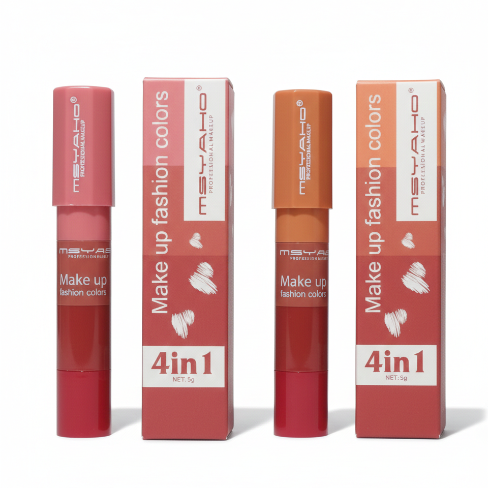 4 in 1 Multicolor Lipstick and Eyeshadow Stick – Creamy Makeup Stick