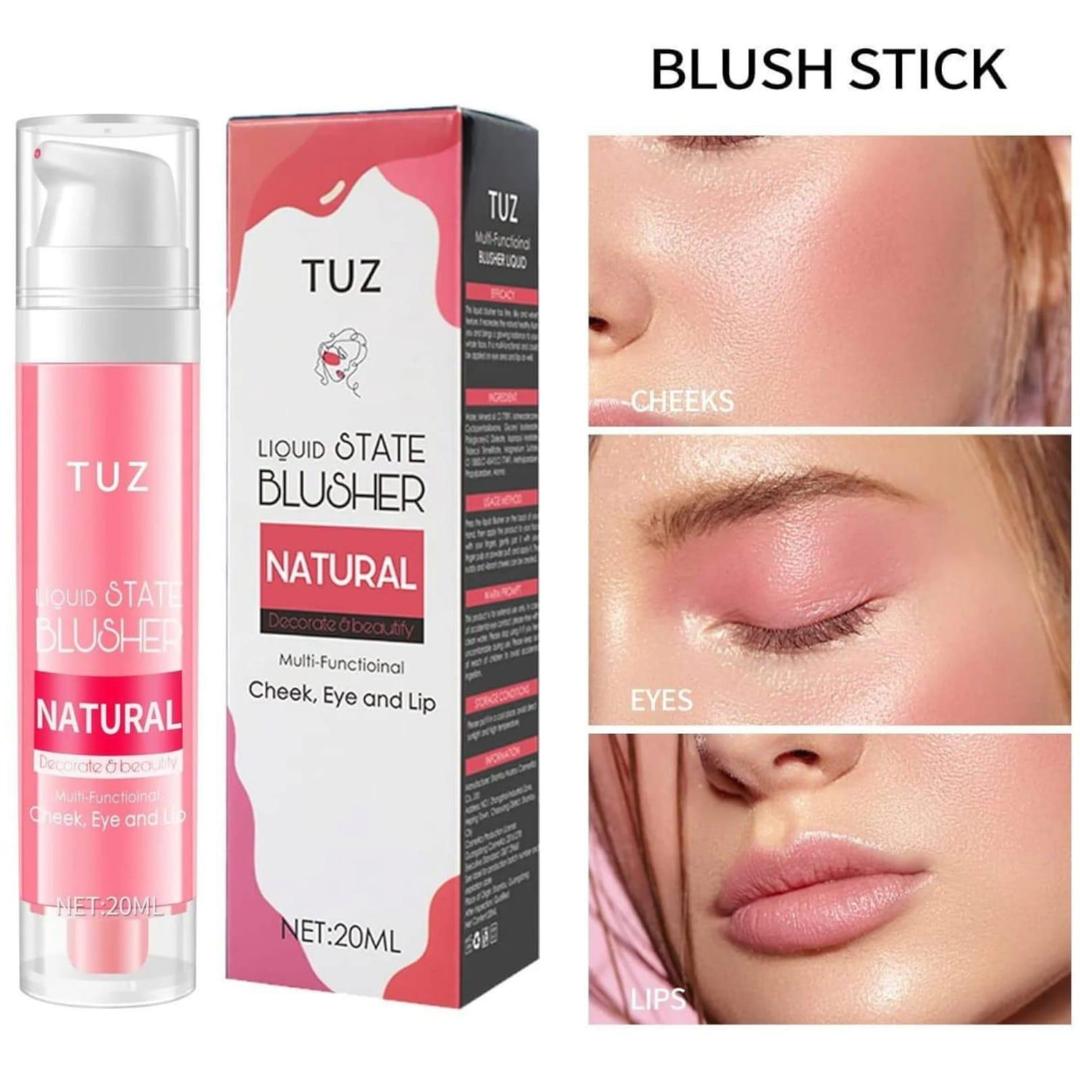 Tuz Long Lasting Liquid Blush Flawless Coverage Natural Tint Easy Blend Smooth Application - Shade 1
